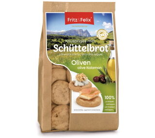 Mini Schüttelbrot with olives kalamon 125g