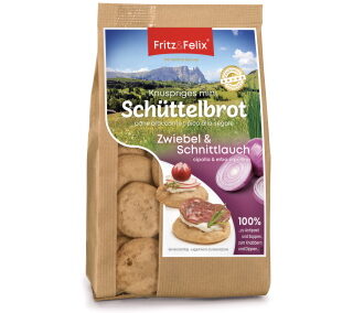 Mini Schüttelbrot with onion and chives 125g