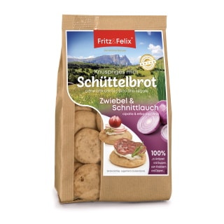Mini Schüttelbrot with onion and chives 125g